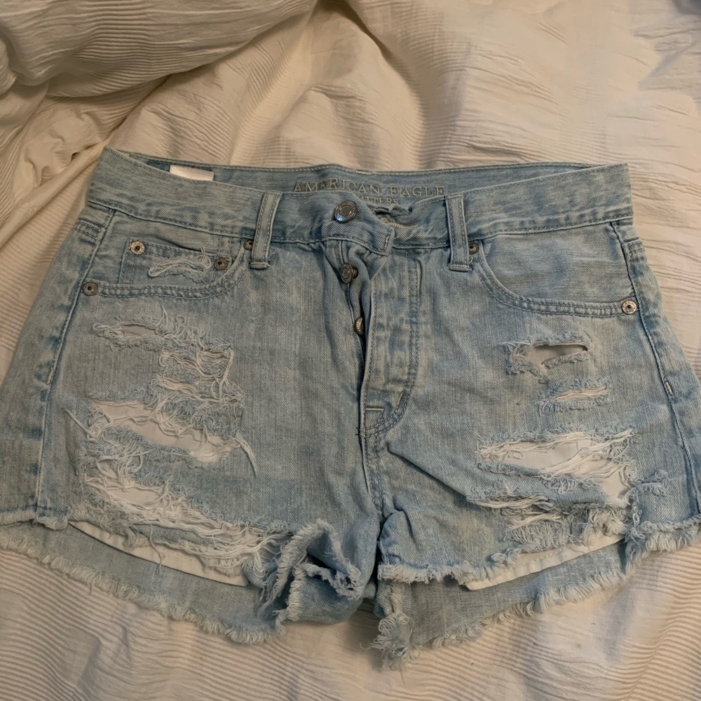 denim shorts